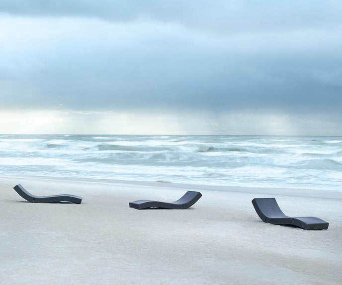 Luxury Wave Outdoor Chaise Lounge by Paola Lenti for Ultimate Comfort Casa Design Group