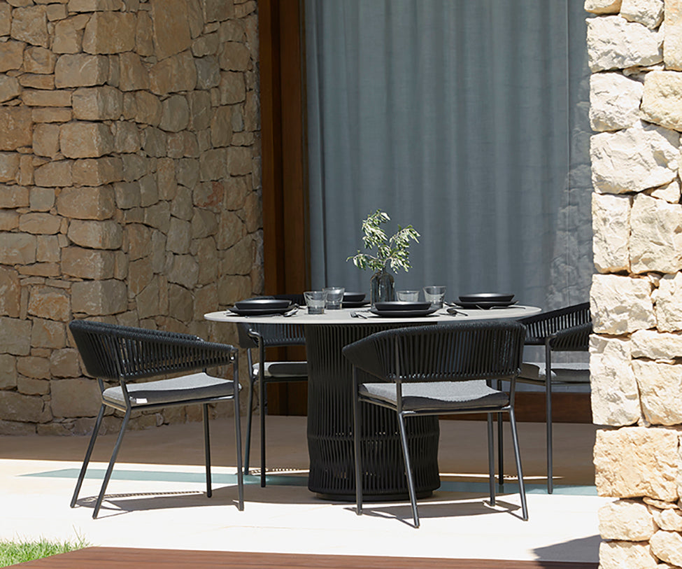 Stylish Weave Outdoor Dining Armchair by Point | Casa Design Group