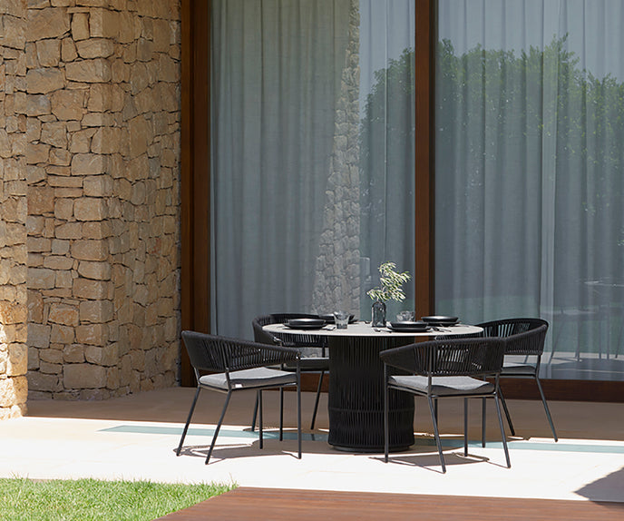 High End Weave Outdoor Dining Armchair by Point 1920 Casa Design Group