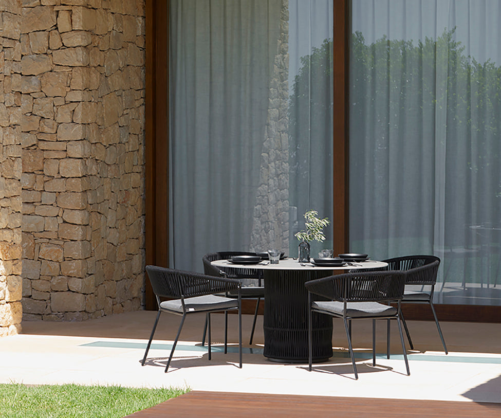 Stylish Weave Outdoor Dining Armchair by Point | Casa Design Group