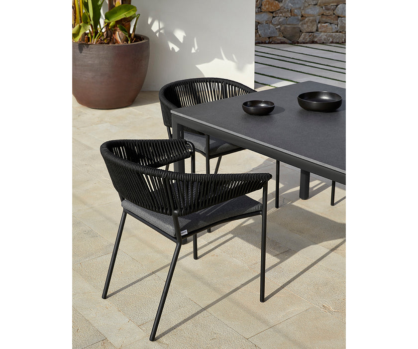 High End Weave Outdoor Dining Armchair by Point 1920 Casa Design Group
