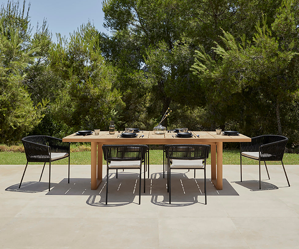 Stylish Weave Outdoor Dining Armchair by Point | Casa Design Group