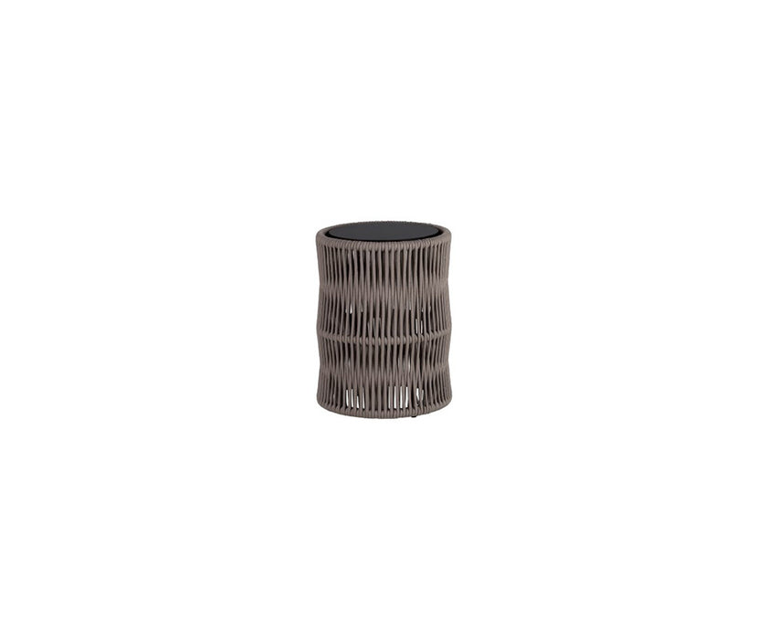 High End Weave Round Corner Table by Point 1920 Casa Design Group