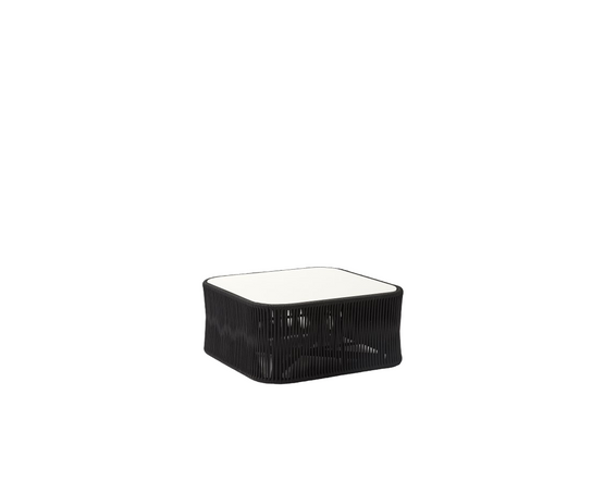 High End Weave Square Coffee Table by Point 1920 Casa Design Group