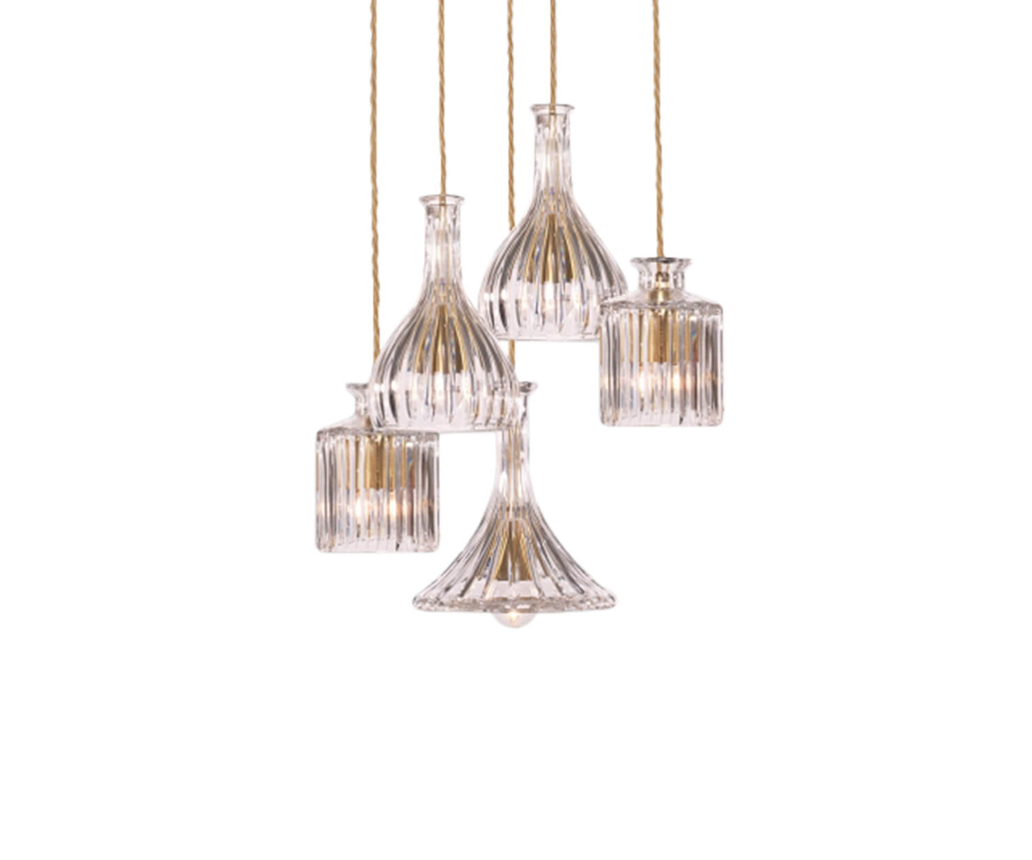 High end Decanter Light 5 Piece Chandelier by Lee Broom Casa Design