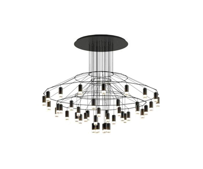 High end Wireflow Chandelier 0376 by Vibia Casa Design