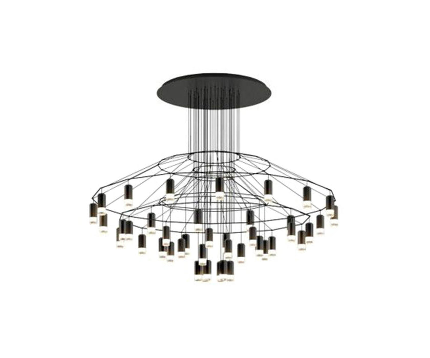 High end Wireflow Chandelier 0376 by Vibia Casa Design