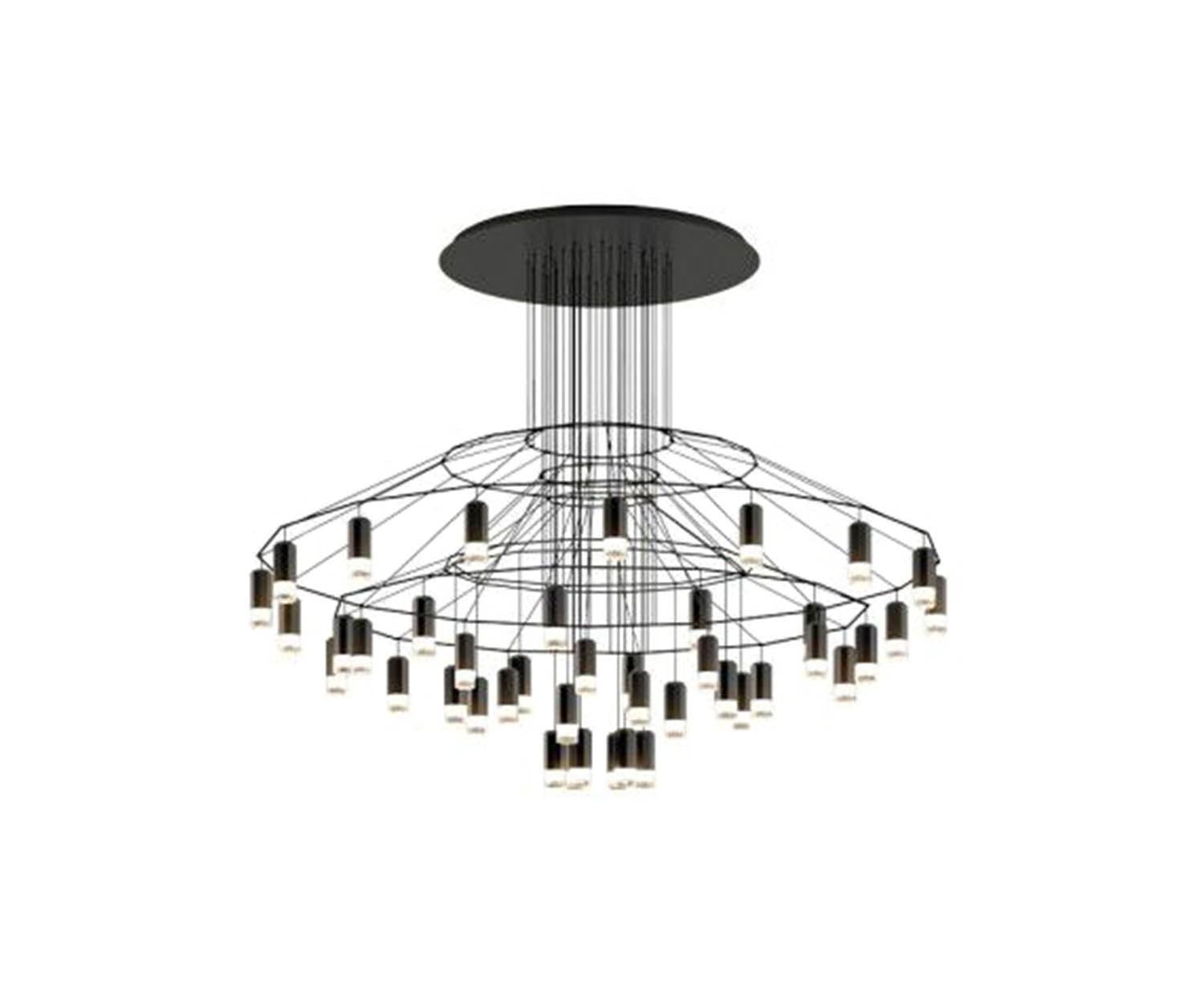 High end Wireflow Chandelier 0376 by Vibia Casa Design