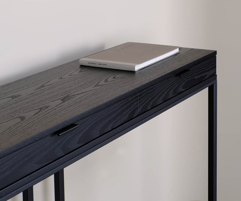 Wishbone 2-Drawer High Table Skram