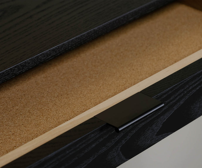Wishbone 2-Drawer High Table Skram