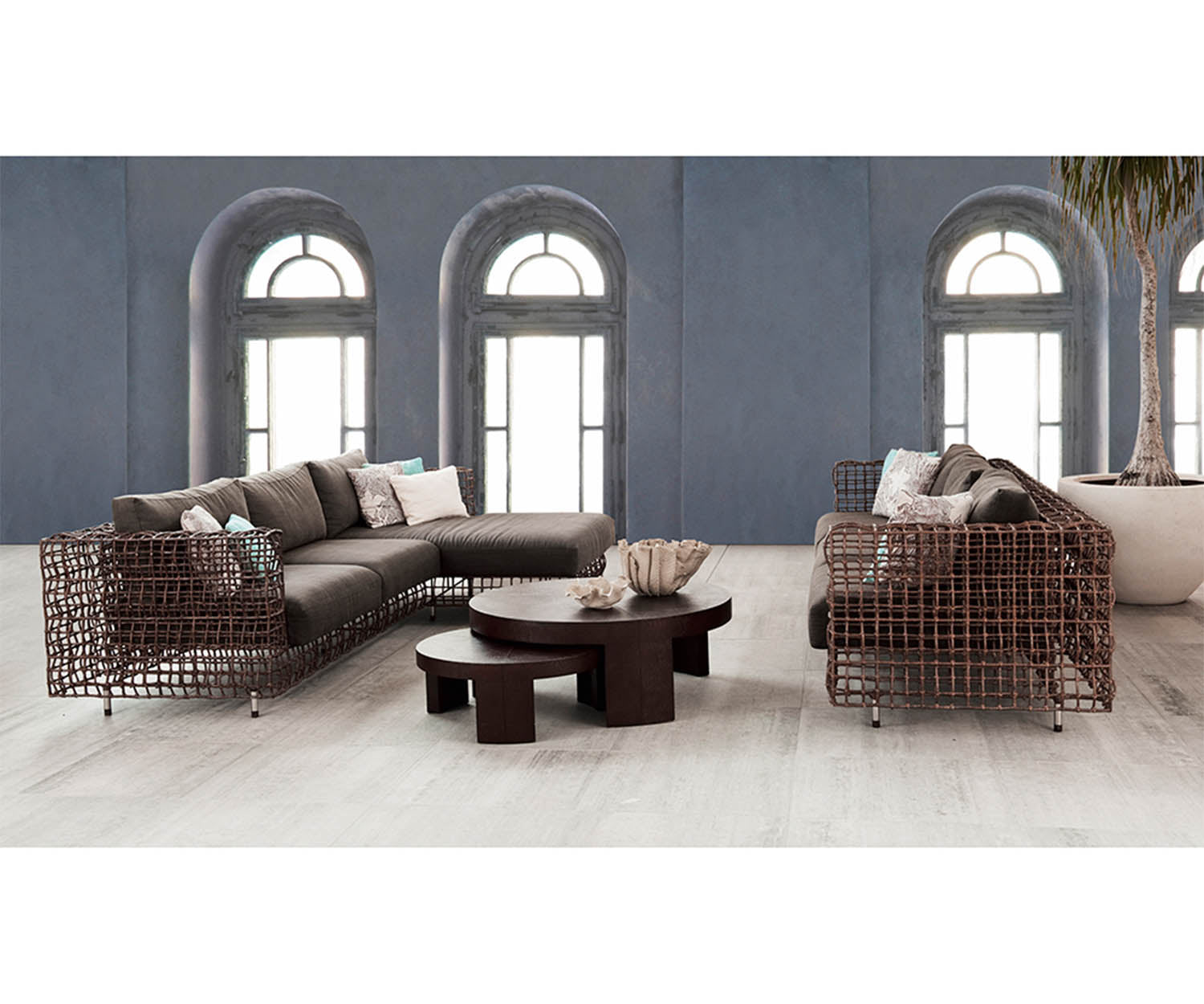 High end Yin & Yang Loveseat by Kenneth Cobonpue Casa Design