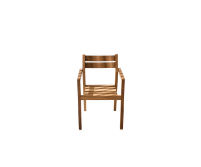 Luxury Outdoor Zania 001 Dining Chair by Roda made of Iroko Wood | Casa Design Group