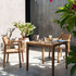 Luxury Outdoor Zania 001 Dining Chair by Roda made of Iroko Wood | Casa Design Group
