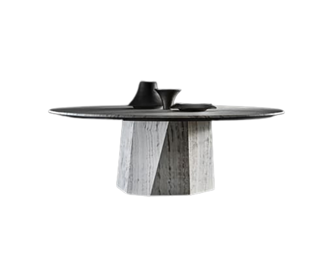 High End Zenith Table Stone by Henge Casa Design Group