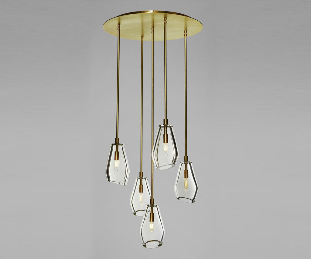 High end Muse Round Chandelier by Zia Priven Casa Design